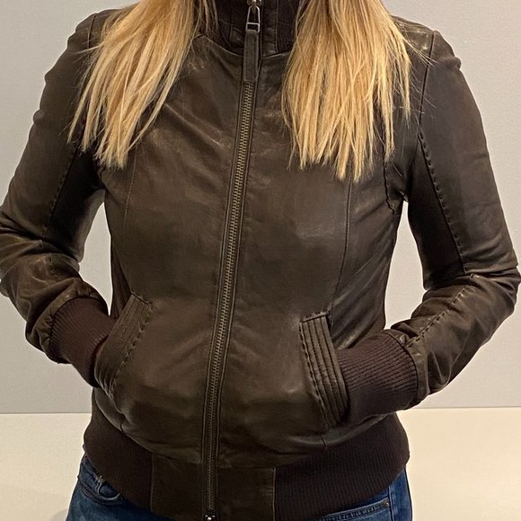 MACKAGE LEATHER JACKET - Picture 1 of 3